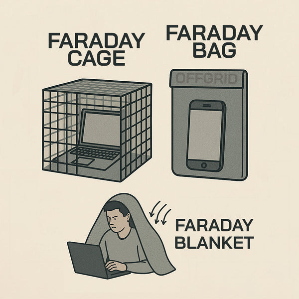 Faraday Bag vs Faraday Cage vs Faraday Blanket: What’s the Difference?